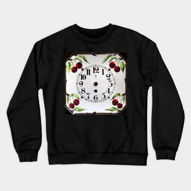 Cherry Clock Crewneck Sweatshirt by JonDelorme